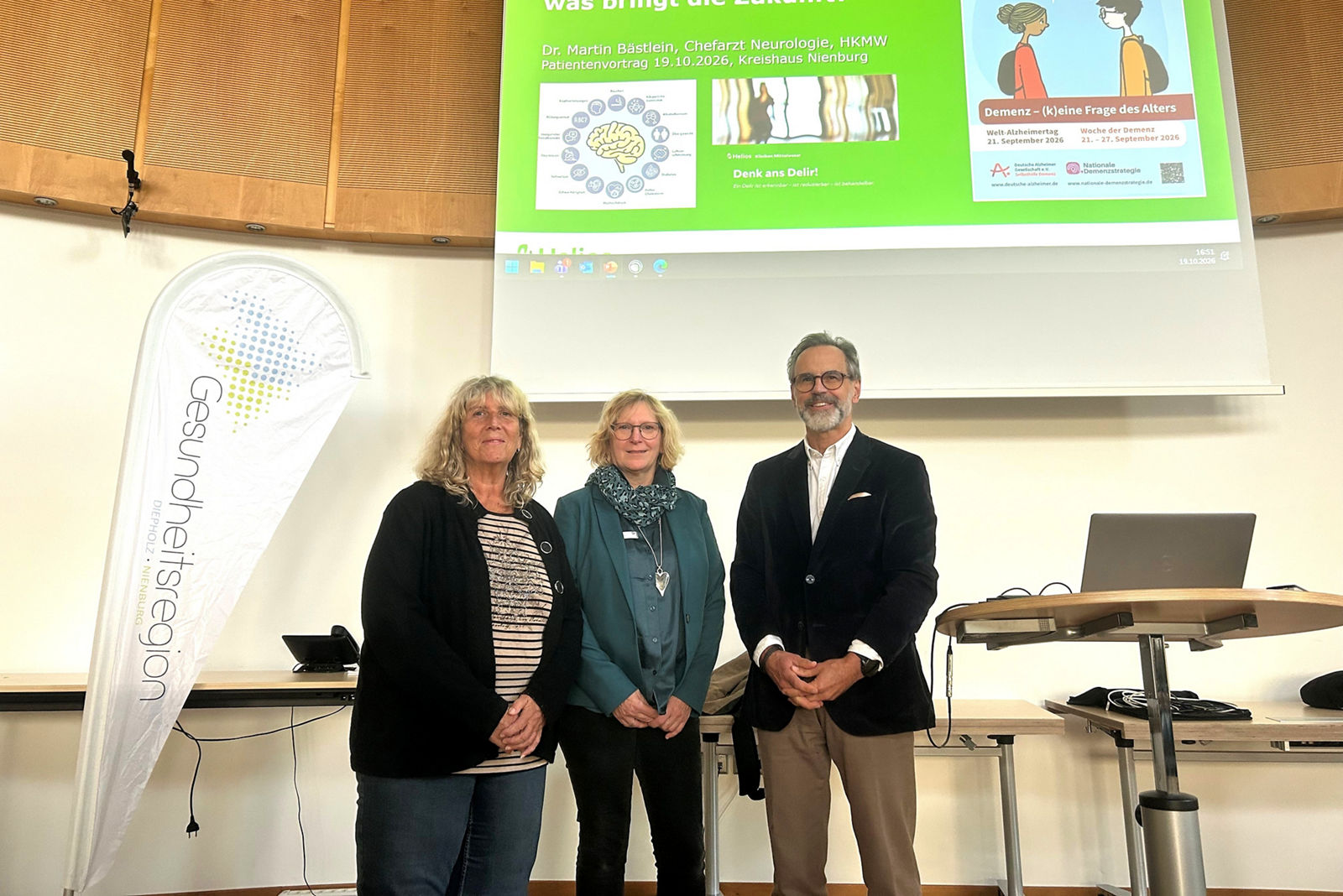 Gelungene Premiere im Kreistagssaal: Klinik und Landkreis informieren über Demenz