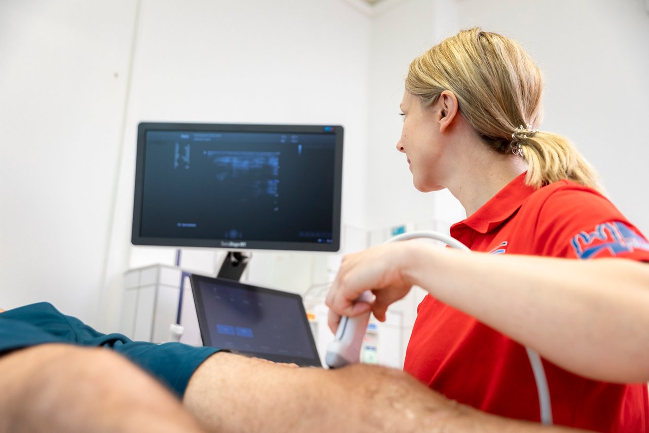 Ultraschalluntersuchung Knie