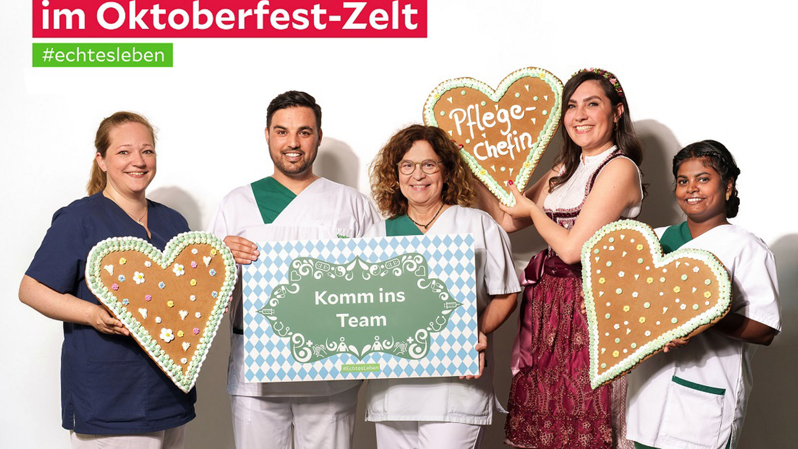 Offener Bewerbertag für Pflegekräfte am 27. September: Das Helios Klinikum Emil von Behring lädt ein ins Oktoberfest-Zelt