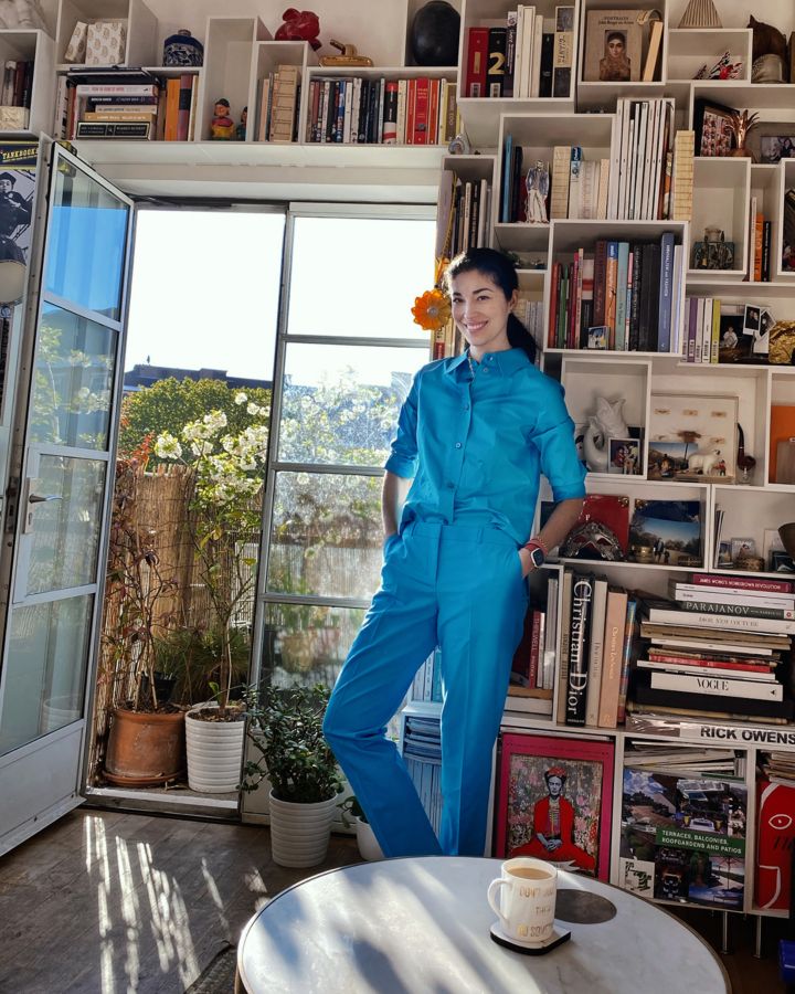 Caroline Issa in her flat - BOSS together