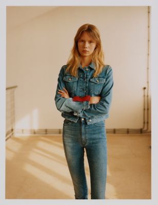 Giubbotto in denim slim fit da donna HUGO