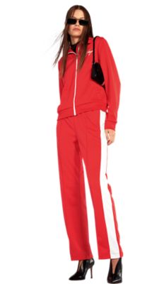 red hugo boss tracksuit