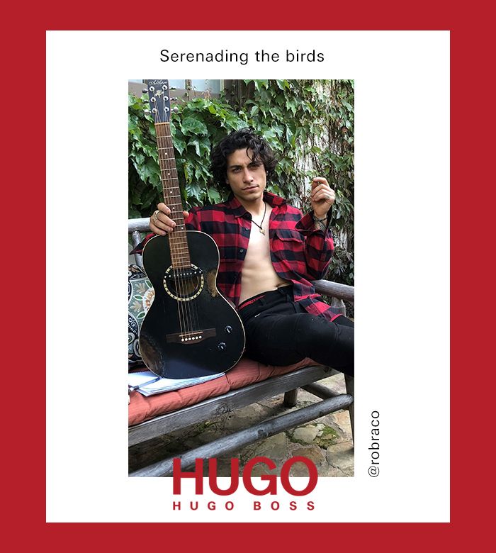 Influencer Rob in a look by HUGO