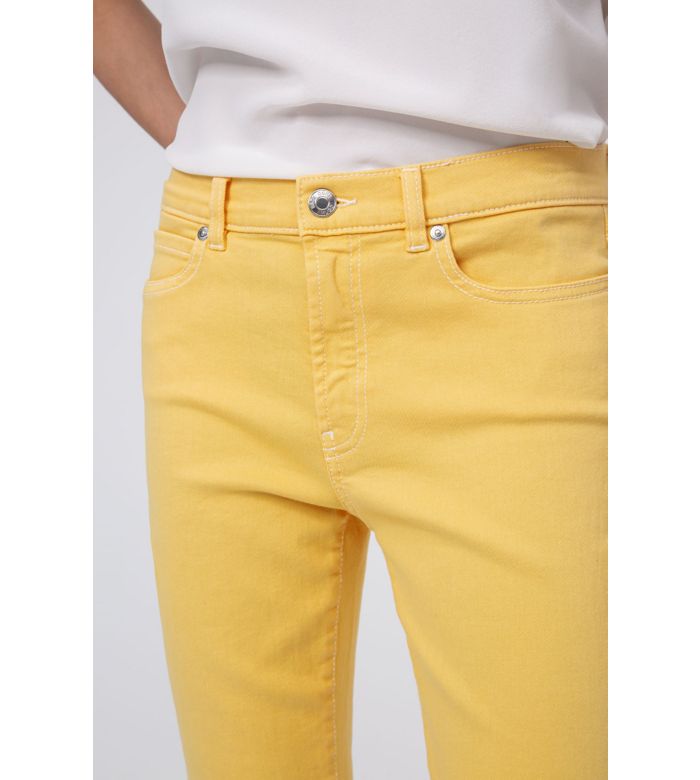 Yellow denim for women by HUGO