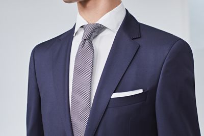 suit without collar shirt