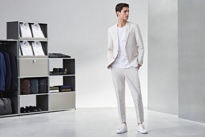 formals with white sneakers