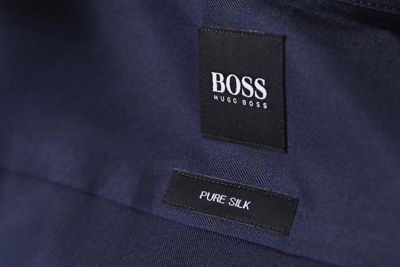 Pure silk label by BOSS