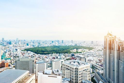 東京・明治神宮と街並み
