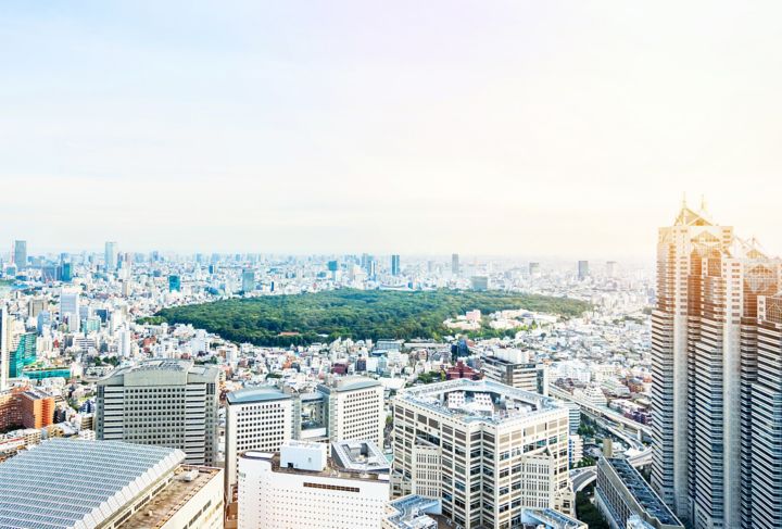 東京・明治神宮と街並み