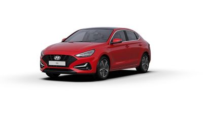 Nowy Hyundai i30 Fastback w kolorze Engine Red