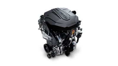 An image of the 2.2 SmartStream Diesel engine in the Hyundai Santa Fe SUV.