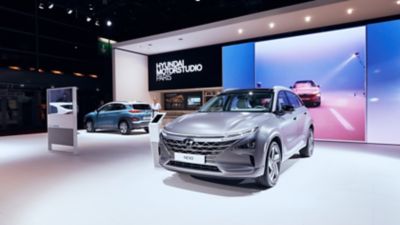 The all-new Hyundai Nexo at the Paris Motor Show 2019.