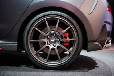 A view of the interior of the new Hyundai i30 N Project C limited edition.