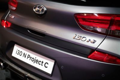 An image of the rear bumper of the all-new Hyundai i30 N Project C limited edition.