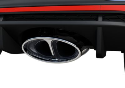 Exhaust pipe of the Hyundai i20 N.