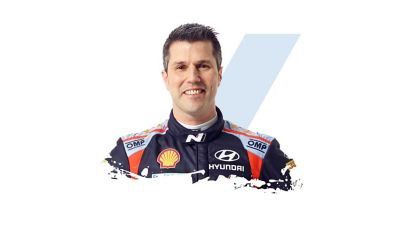 Borja Rozada, copilote de Hyundai Motorsport, et sa signature