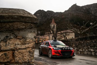 De Rally van Monte Carlo en de Hyundai i20 Coupé WRC is onderweg