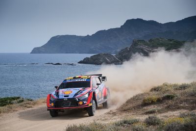 Scene from the FIA World Rally Championship WRC