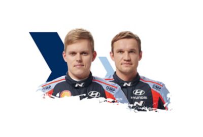 Hyundai Motorsport driver and co-driver Ott & Martin