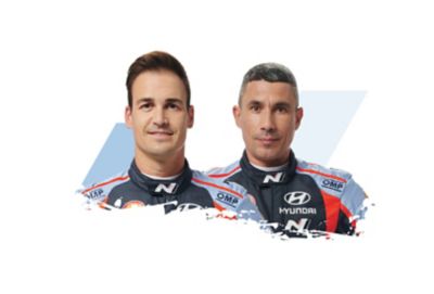 Hyundai Motorsport driver and co-driver Dani & Cándido
