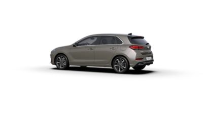 Seitenansicht eines grauen Hyundai i30.