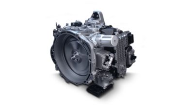 The new 8-speed wet double-clutch transmission of the Hyundai Santa Fe 7 seat SUV.