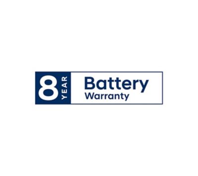 8 years battery warranty icon of the Hyundai IONIQ Hybrid.