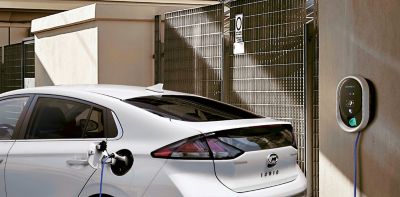 Image showing the Hyundai IONIQ Electric being charged.