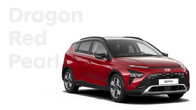 Teinte extérieure du nouveau SUV urbain Hyundai BAYON : Dragon Red.