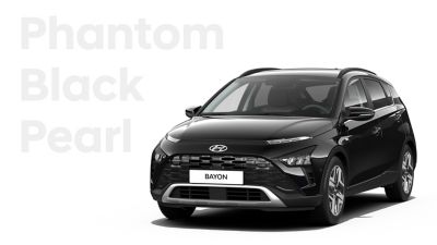 Teinte extérieure du nouveau SUV urbain Hyundai BAYON : Phantom Black.