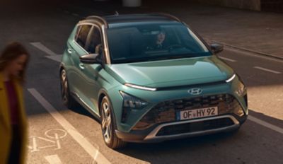 Het krachtige SUV-design van de Hyundai BAYON, de nieuwe, compacte crossover-SUV.