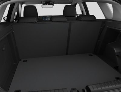 Innenansicht: Kofferraum von einem Hyundai BAYON.