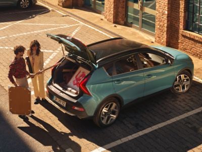 The boot cover storage in the Hyundai BAYON compact crossover SUV.