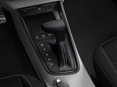 The 7-speed dual clutch transmission inside the Hyundai BAYON compact crossover SUV.