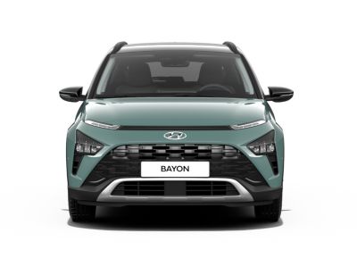 The Hyundai BAYON compact crossover SUV from the front.