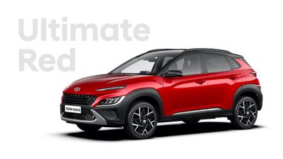 Coloris extérieur du Hyundai KONA Hybrid : Pulse Red.