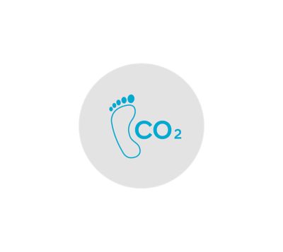 Icon CO2-Bilanz reduzieren.