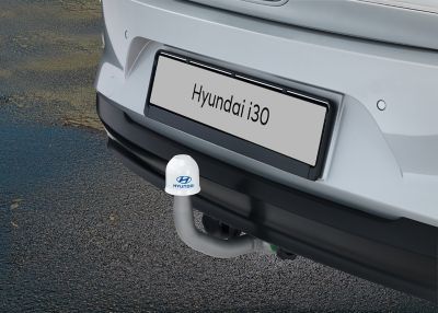 Genuine accessories detachable tow bar for the Hyundai i30.