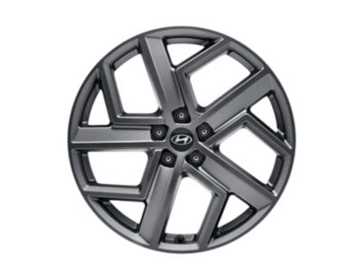Hyundai IONIQ 6 20-inch silver Yongin alloy wheels of the Genuine Accessories collection.