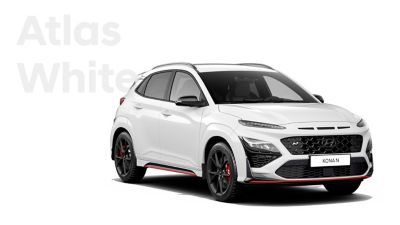 Prestatiegerichte SUV Hyundai KONA N in Atlas White