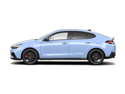 Opciones de color del nuevo Hyundai i30 Fastback N: Performance Blue.