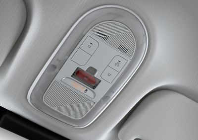 Bouton d’appel d’urgence automatique des services d’urgence à bord de Hyundai IONIQ 5.