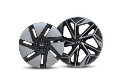 Aero-optimized alloy wheels echo of the IONIQ 6 Hyundai 18"and 20" size