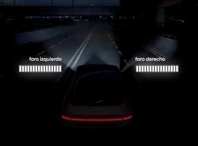Tecnología LED con máxima iluminación de ambos faros del Hyundai IONIQ 6.