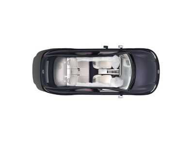 Zvýšená bezpečnost díky 7 airbagům uvnitř elektrického sedanu Hyundai IONIQ 6.