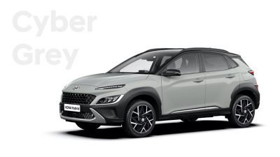 Nowa, zachwycająca gama kolorów Nowego Hyundaia Kona Hybrid: Cyber Grey.