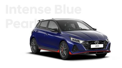 The all-new Hyundai i20 N in Intense Blue.