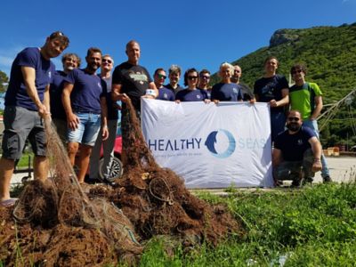 Foto di gruppo dei membri di Healthy Seas