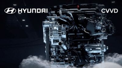 Preview image of the CVVD technology video of Hyundai.