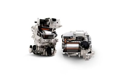 Les deux moteurs électriques du CUV compact électrique Hyundai IONIQ 5 dans sa version à transmission intégrale.